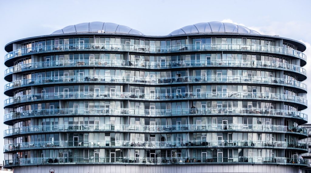 Beautiful shot of the Gemini Residence building in Denmark